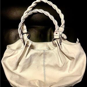 Payless Cream Shoulder Bag Leather Medium